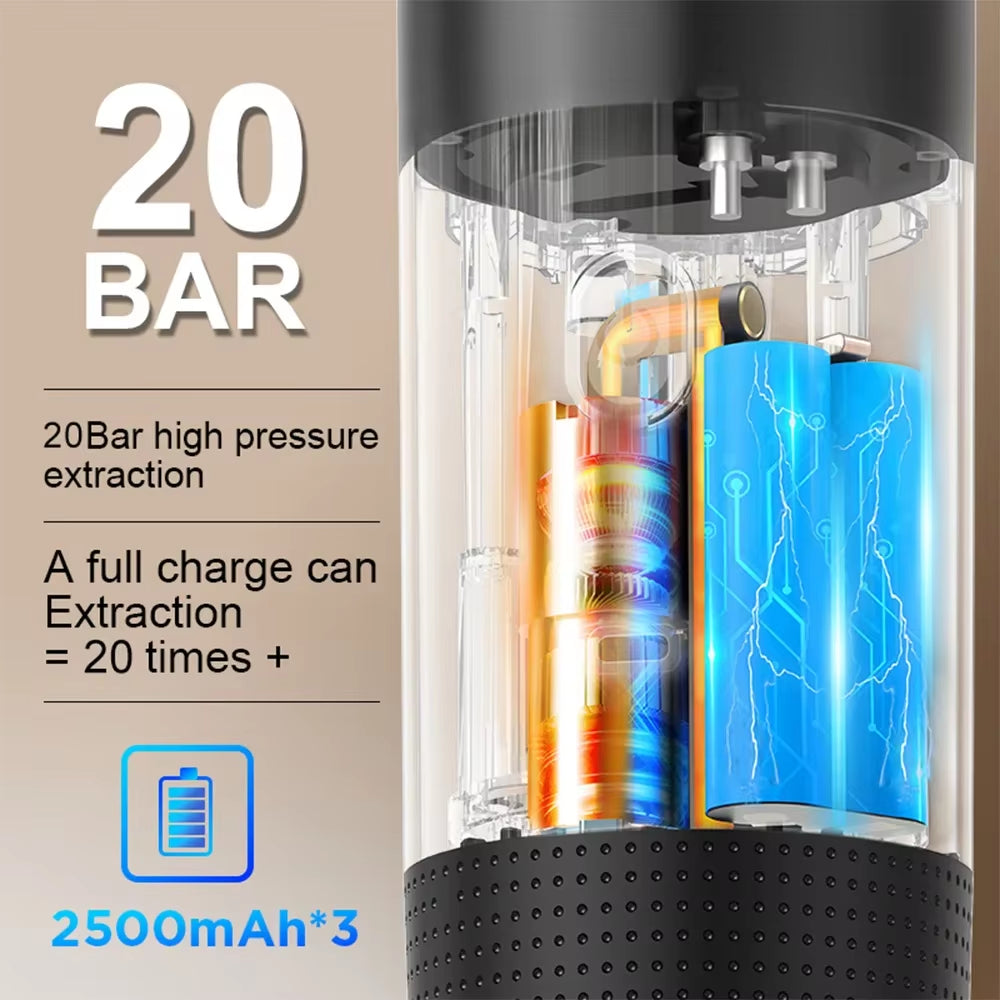 Cafetera Inalambrica Portatil para Espresso