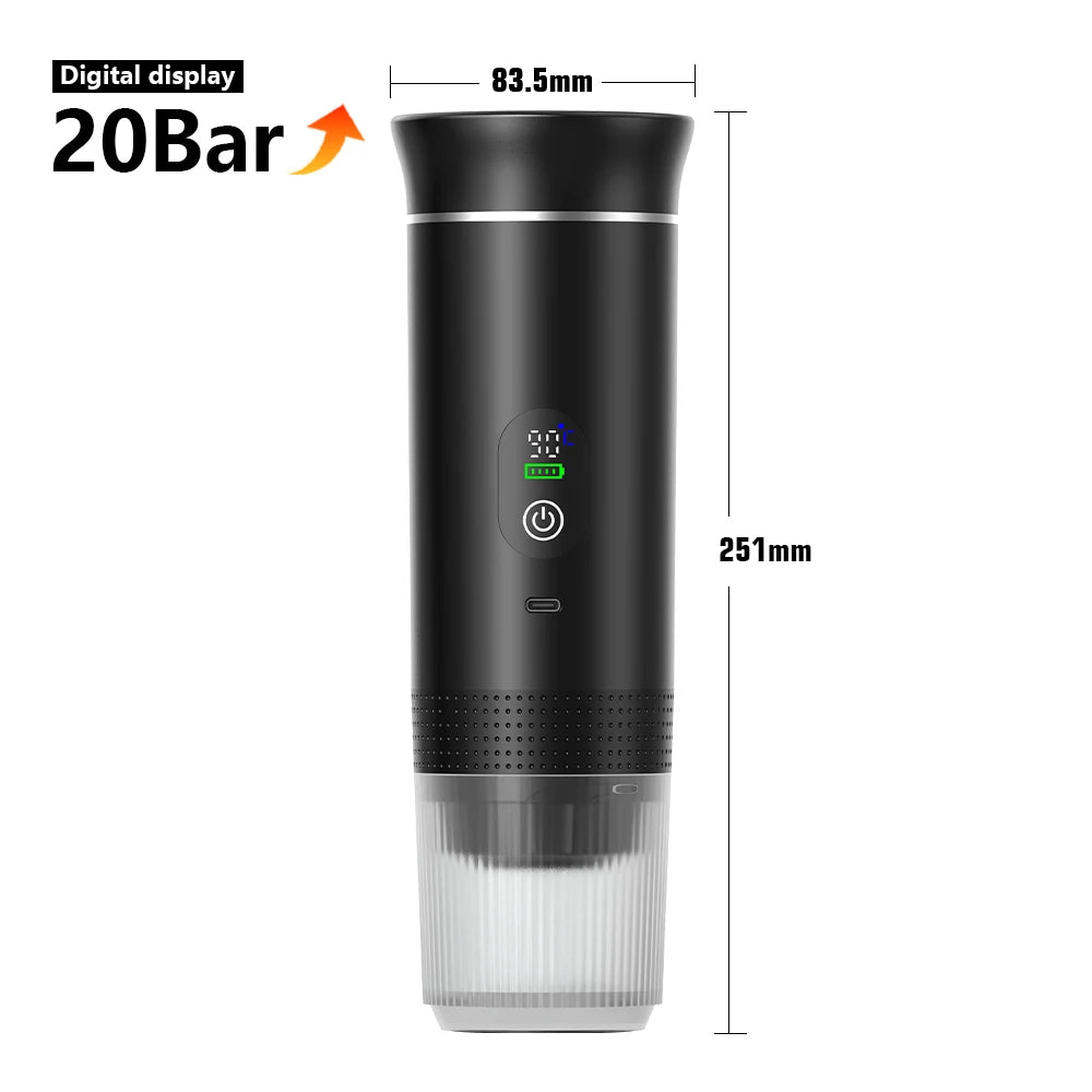 Cafetera Inalambrica Portatil para Espresso